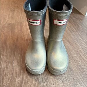 Hunter Gold Toddler Rain Boots